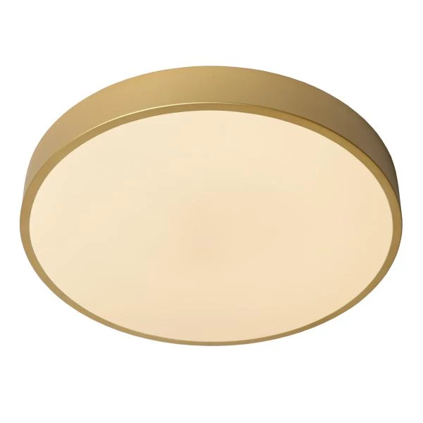 Lucide UNAR - Flush ceiling light - Ø 39,5 cm- LED 3 StepDim - 1x24W 2700K - Matt Gold / Brass - detail 1